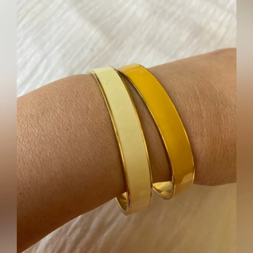 Kate Spade & J. Crew Enameled Bangle Bracelets Bundle of 2 - Picture 7 of 7